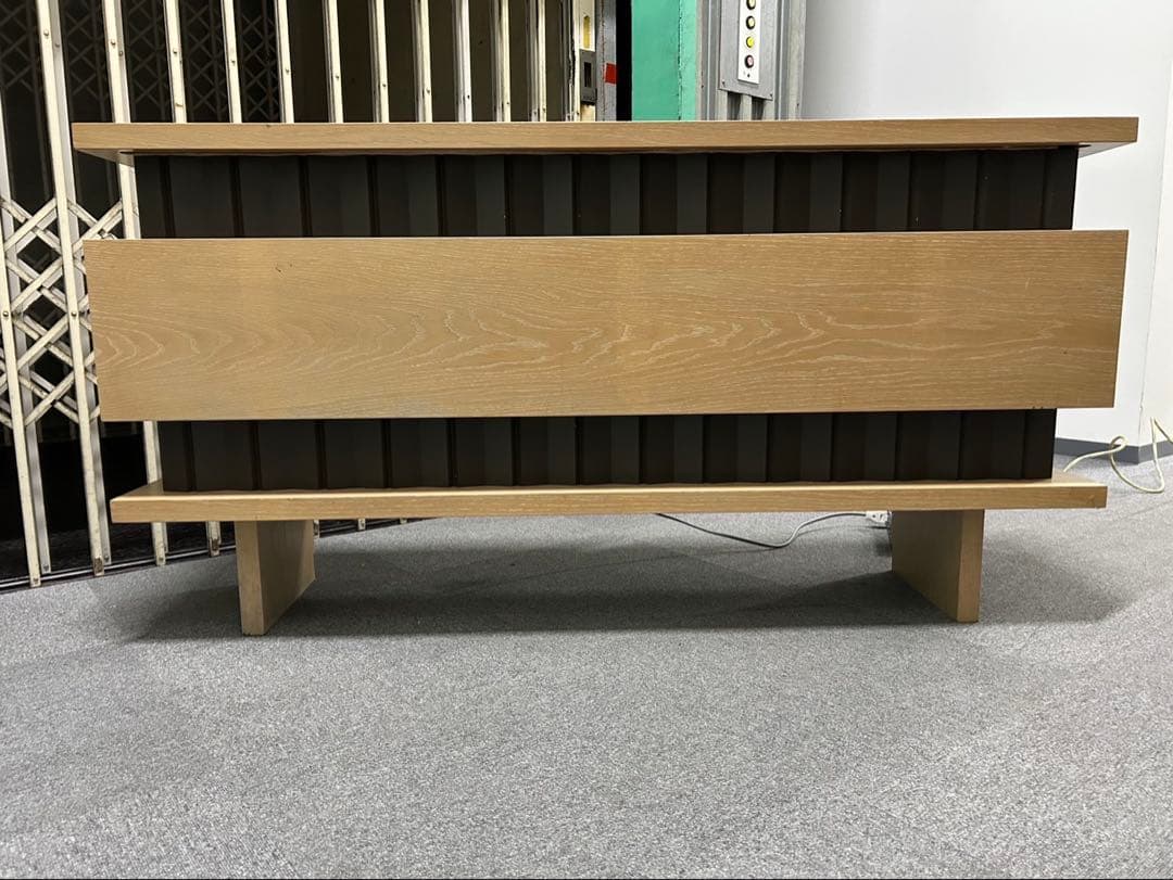 店舗用 木製カウンター 幅150cm 間接照明付き　受付　店舗什器