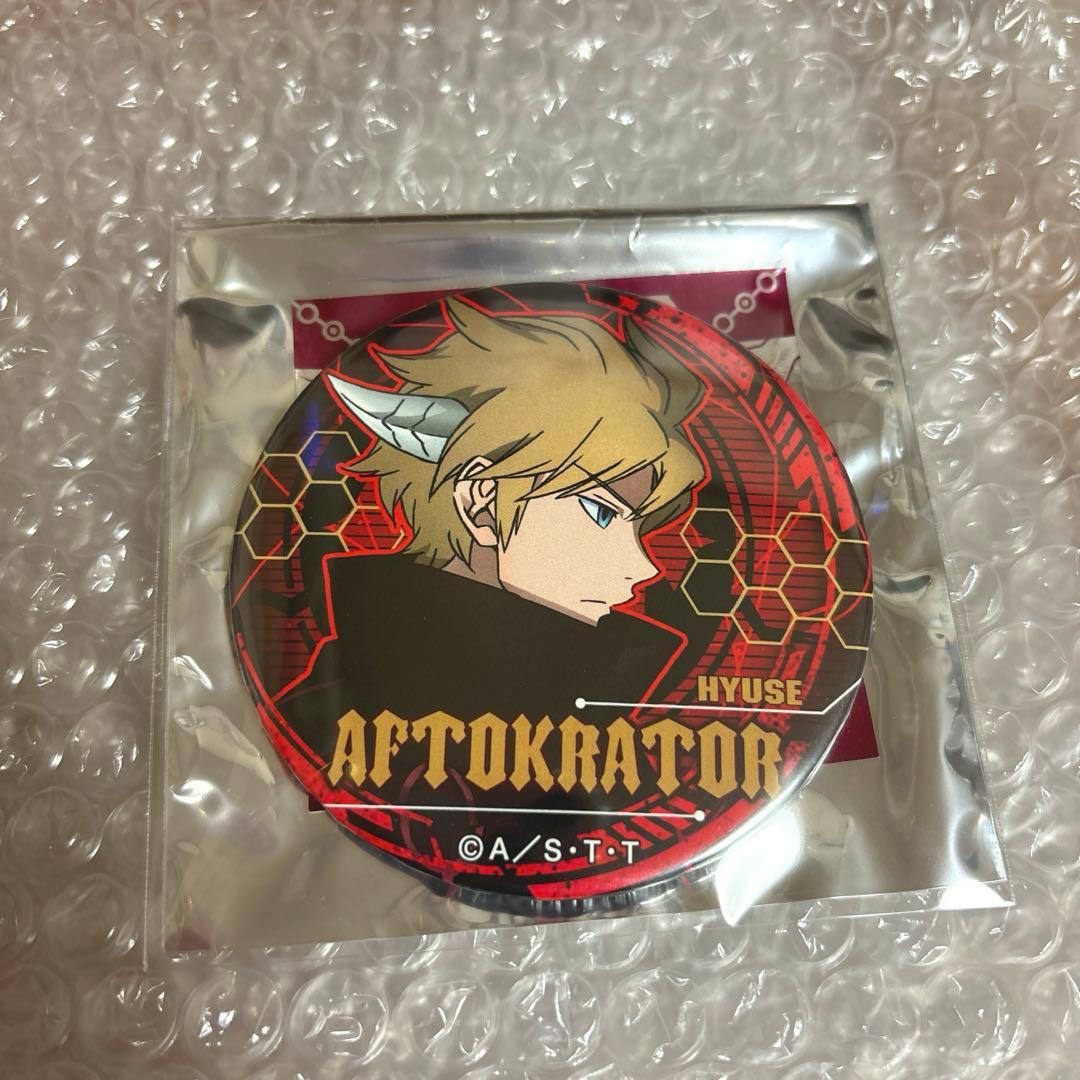 ワールドトリガー どデカ缶バッジ　ヒュース