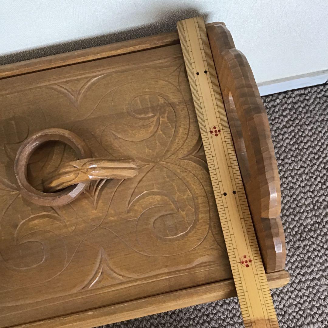 美品☆アイヌ工芸　木彫り　彫刻　アイヌ紋様　収納ボックス　アンティーク