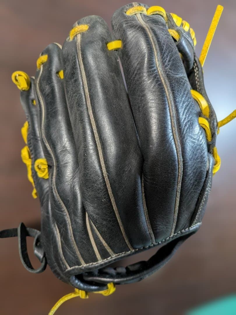 Rawlings 軟式野球グローブ 黒/黄色