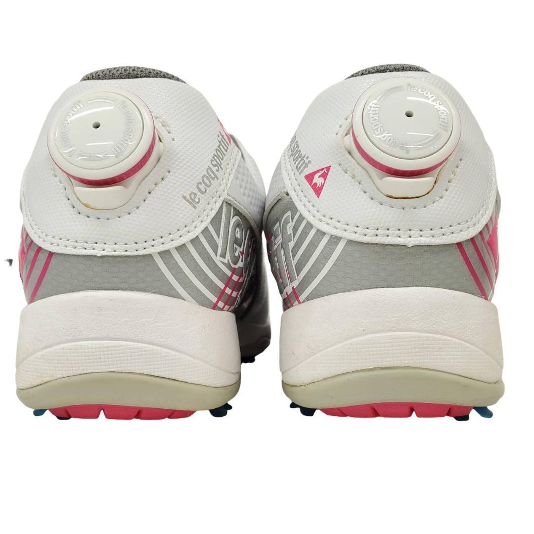 ★ルコック 新品 ゴルフシューズ ヒールダイヤル式 軽量 バイカラー 24.5