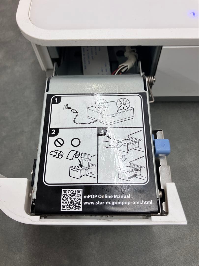スター精密 レシートプリンター 白 POP10 WHT JP※通電◯