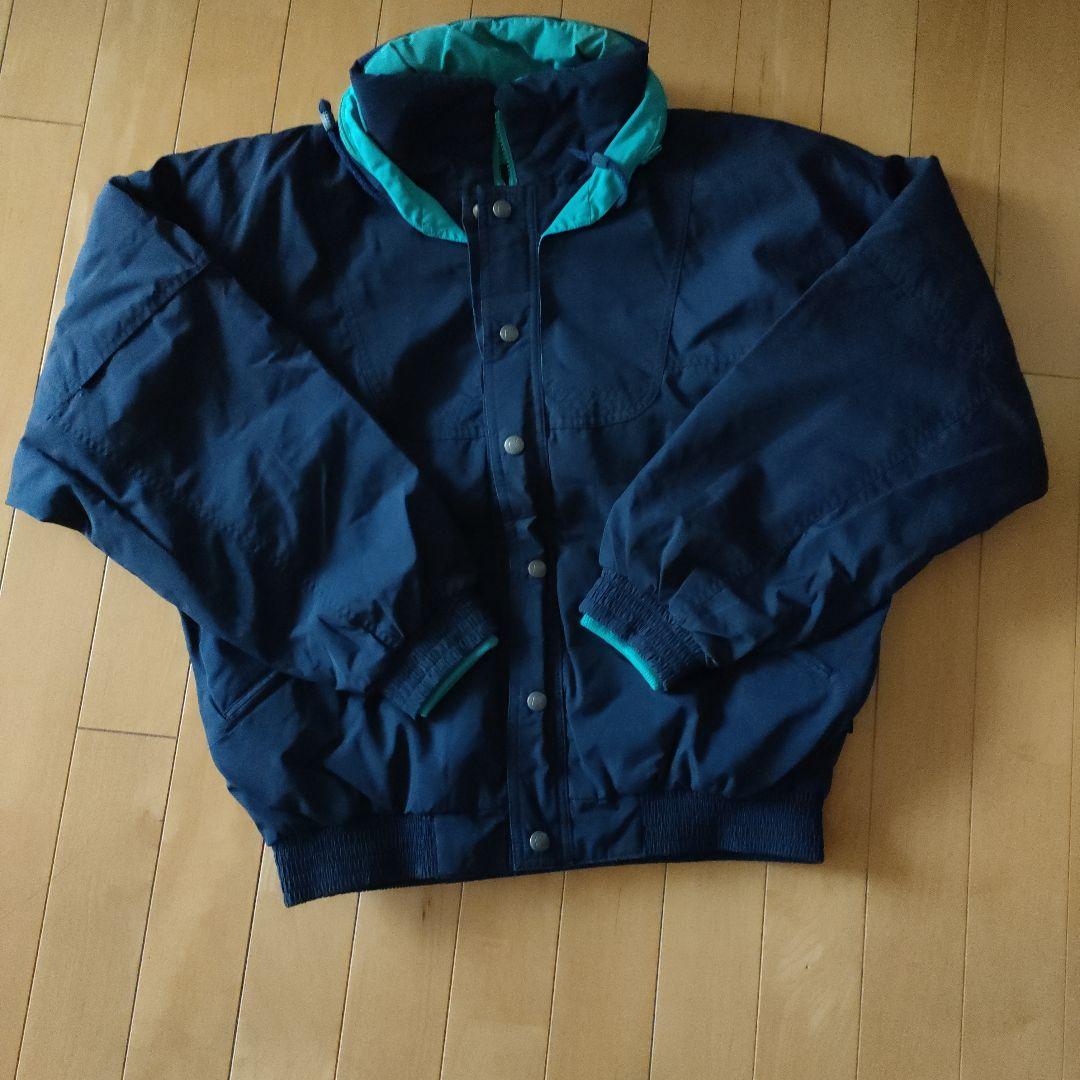 アシックス　KITTY ネイビー グリーン ボンバージャケット スキーウェアー