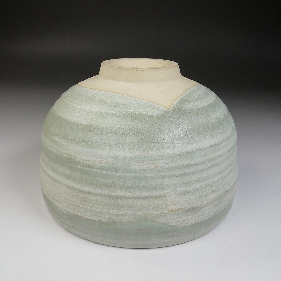 Ｔ７０５　茶碗　『象牙色釉　茶碗』『九谷焼』『伊豆蔵寿郎 造』共箱　抹茶碗　茶道