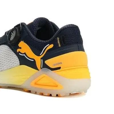 Puma ゴルフシューズ DISC SYSTEM ホワイト/ネイビー/イエロー
