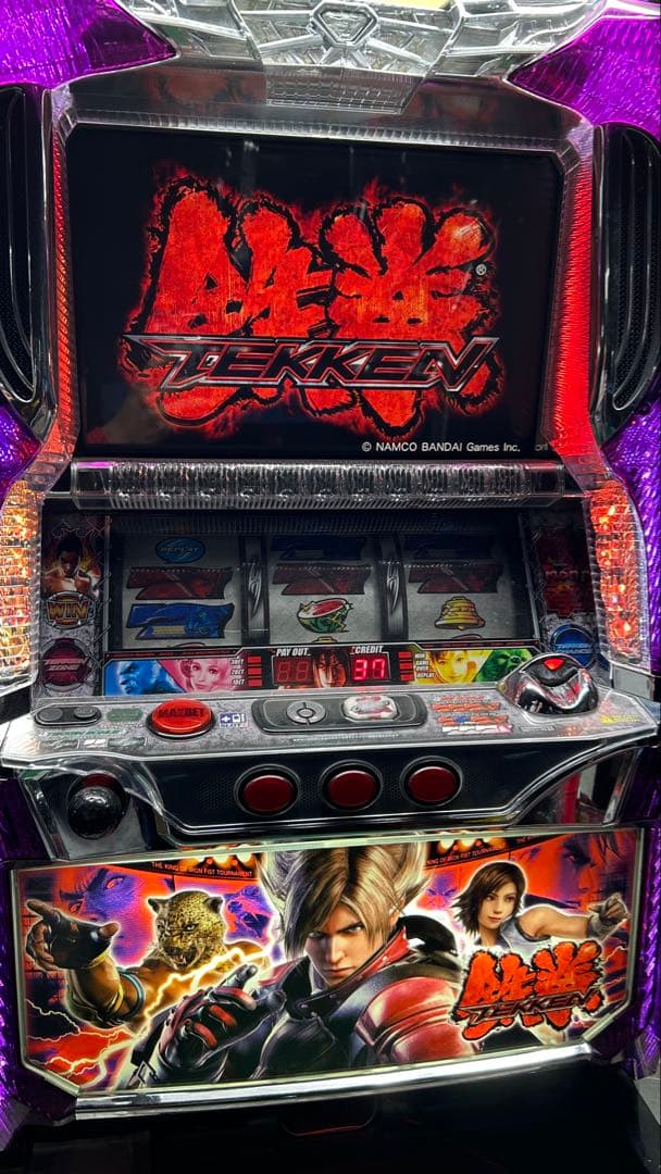 パチスロ実機 鉄拳2家庭用電源 不要機付き