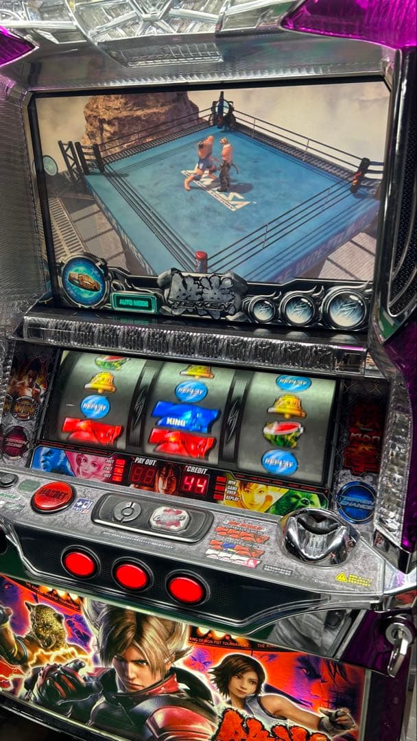 パチスロ実機 鉄拳2家庭用電源 不要機付き