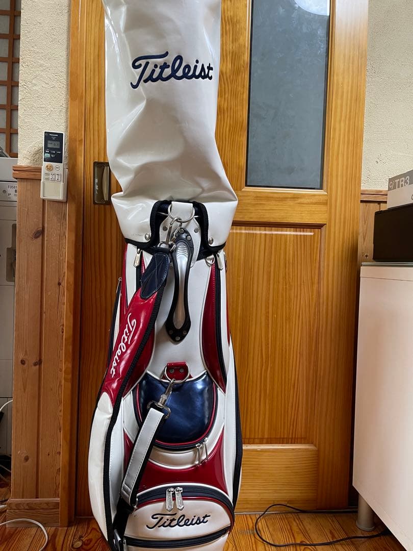 Titleist キャディバッグ ホワイト レッド ネイビー