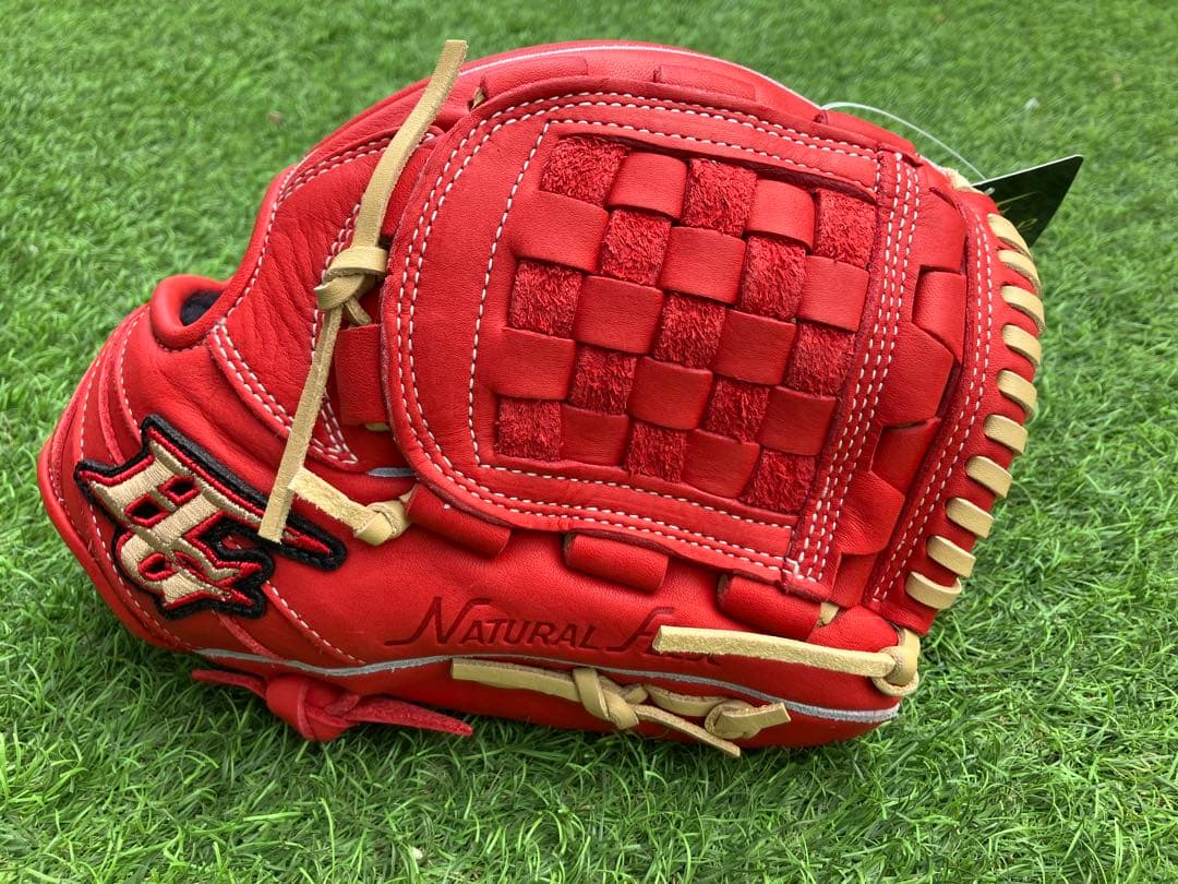Hi-Gold ナチュラルフィール 少年軟式グローブ レッド