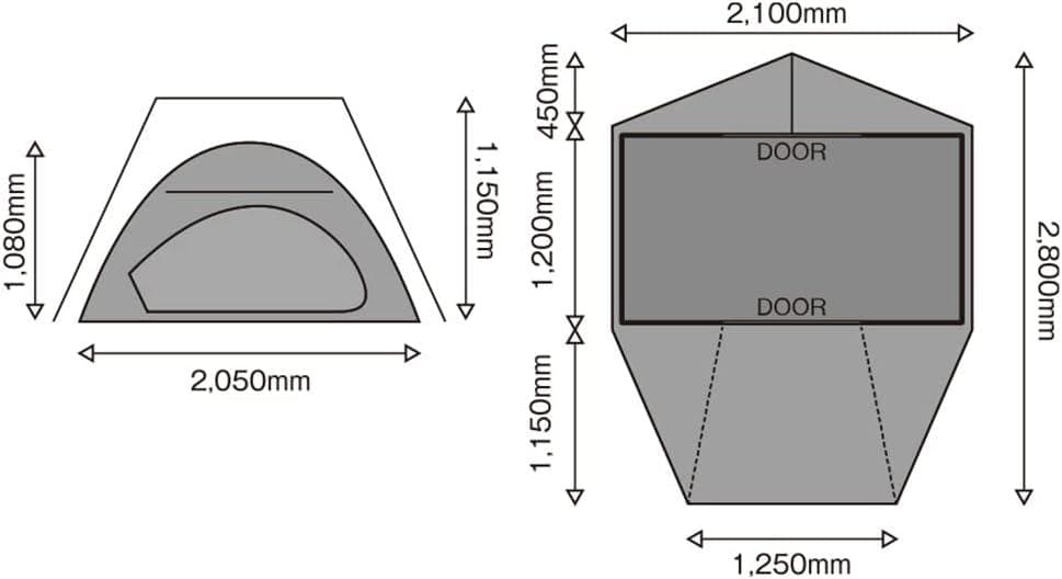 【新品未使用】テンマクデザイン テンゲルコンパクト ライト　フットプリント付