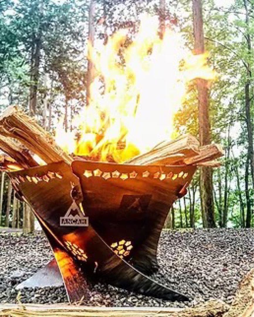 未使用品　ANCAM アナキャン 焚火台　FIRE WHIRL Sサイズ　5枚組