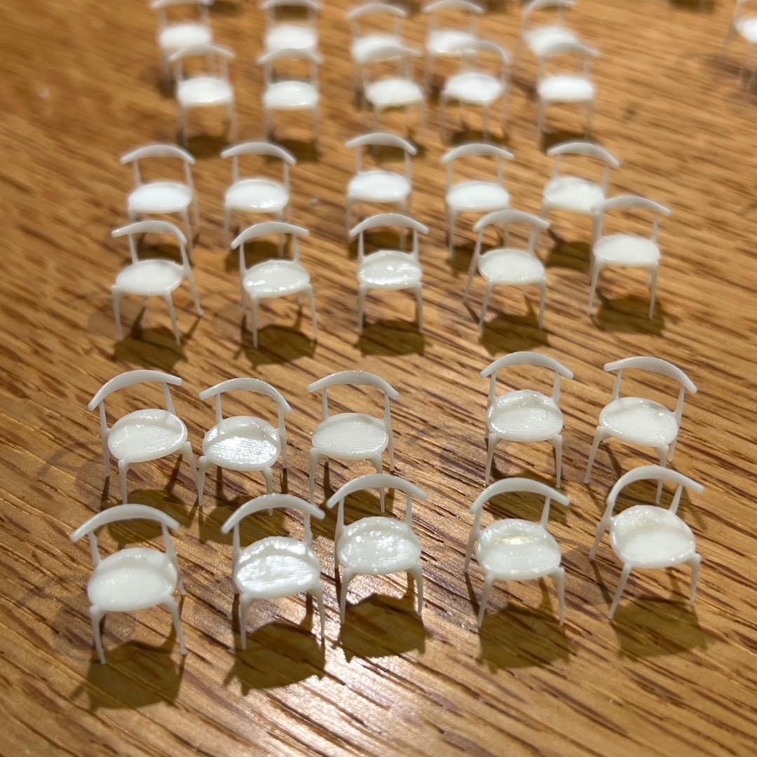 建築模型　エルボーチェア　1/50 100脚（以上）椅子