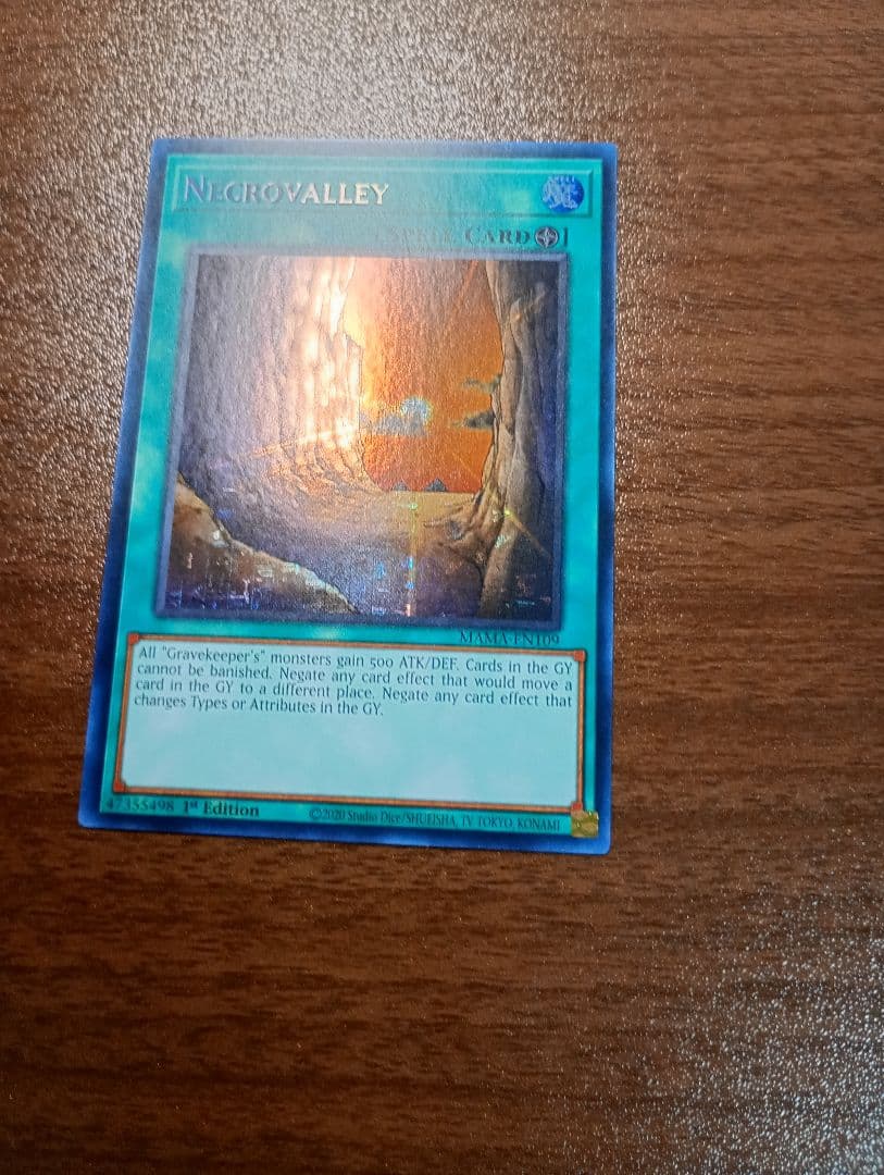 遊戯王　王家の眠る谷－ネクロバレー　ファラオズシークレットレア　英語版　1st