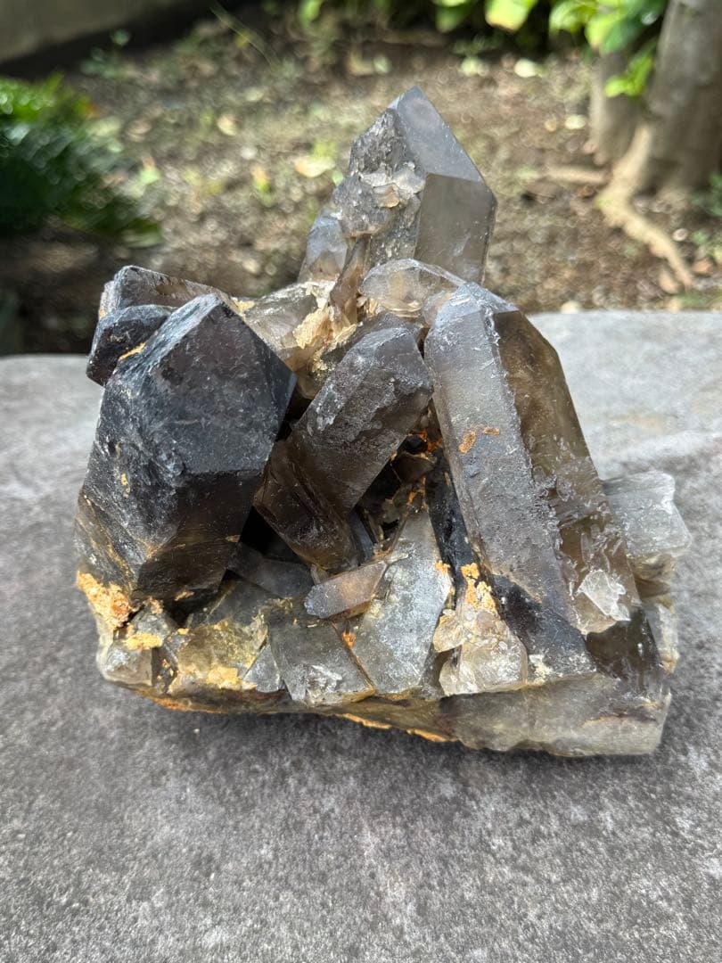 天然スモーキークォーツクラスター　原石