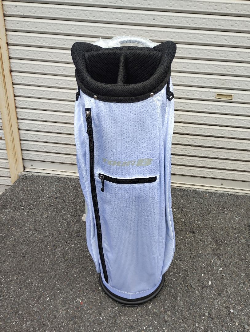 終値【新品】完売、TOUR-B 白、超軽量キャディバッグ