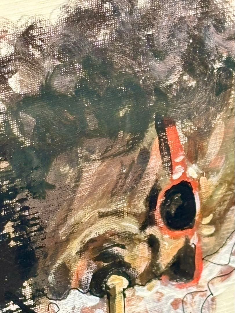 #津田耕「Jazzライフ」マイルス・デイヴィス　額装アクリル画