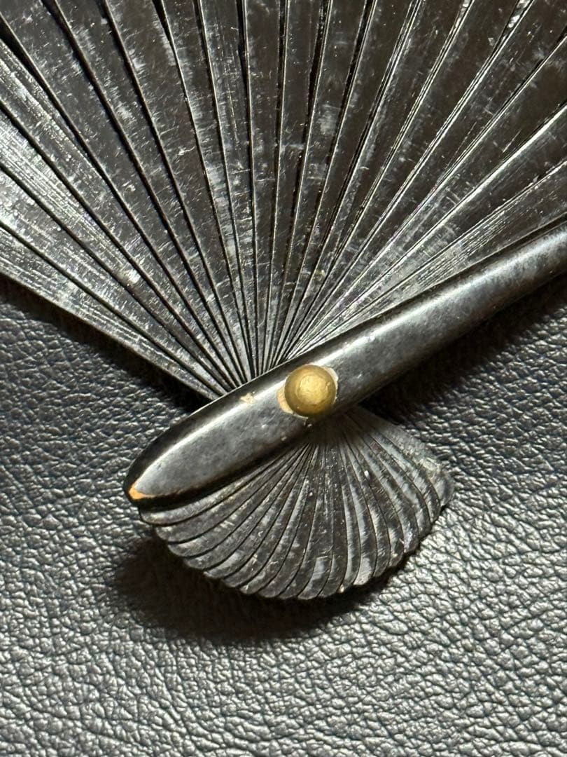 扇子　32cm 中啓　鬼扇　赤地一輪牡丹図　仕舞扇　能楽　舞踊　衣装　着物