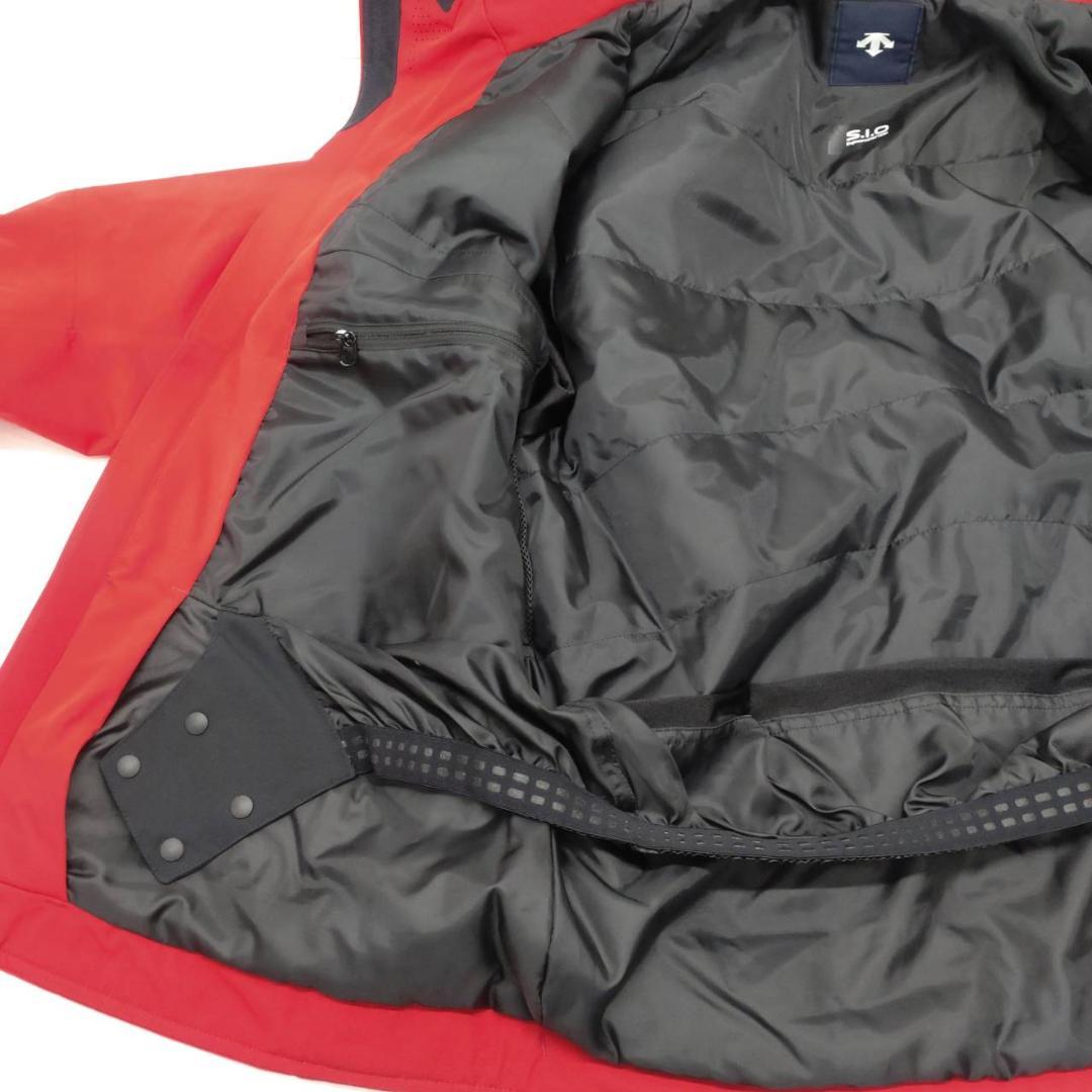 DESCENTE スキー S.I.O インサレーテッドジャケット L レッド