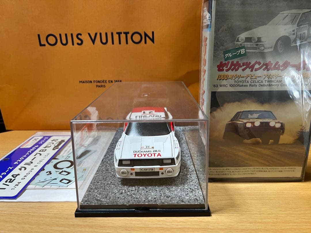 プラモデル　レジンキット　モデラーズ トヨタセリカ完成品 　ポスターパネル　車