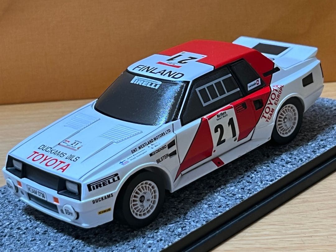 プラモデル　レジンキット　モデラーズ トヨタセリカ完成品 　ポスターパネル　車