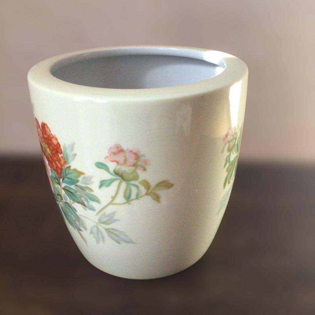 オールドノリタケ　 牡丹柄 　日陶印　火鉢