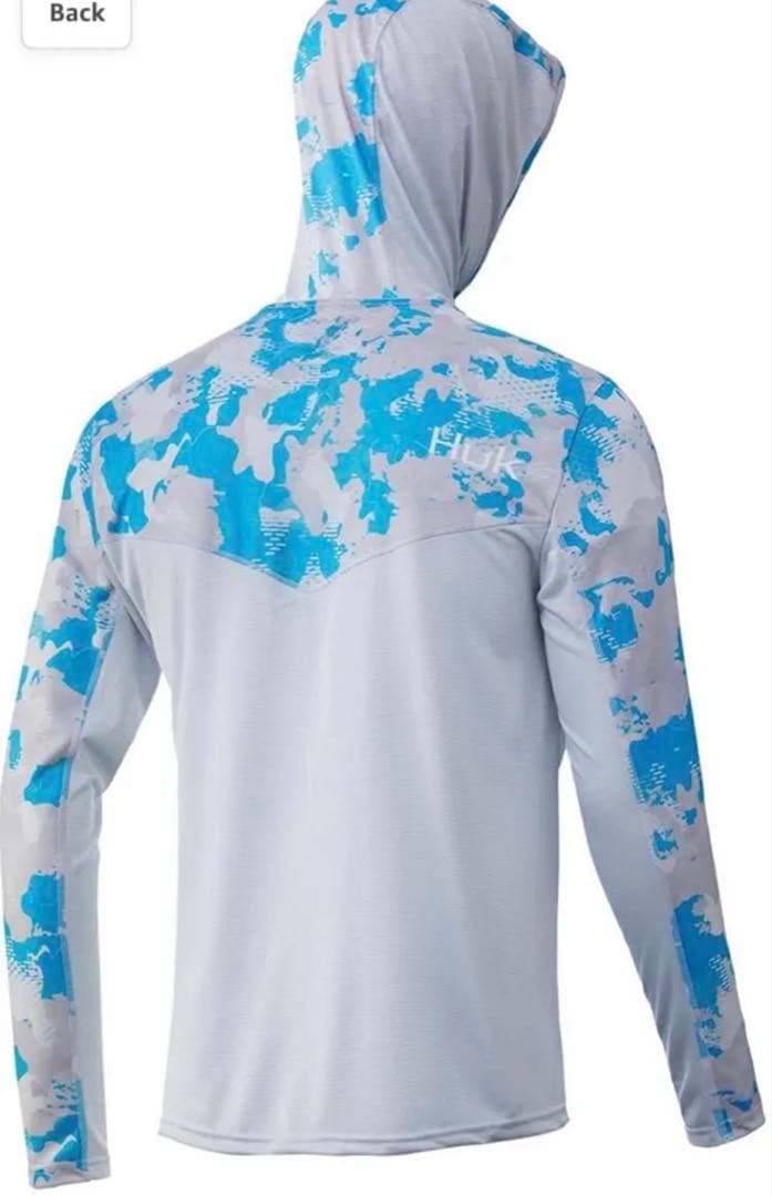 【新品未使用】HUK ハック カモ フィッシングウェア フード付き