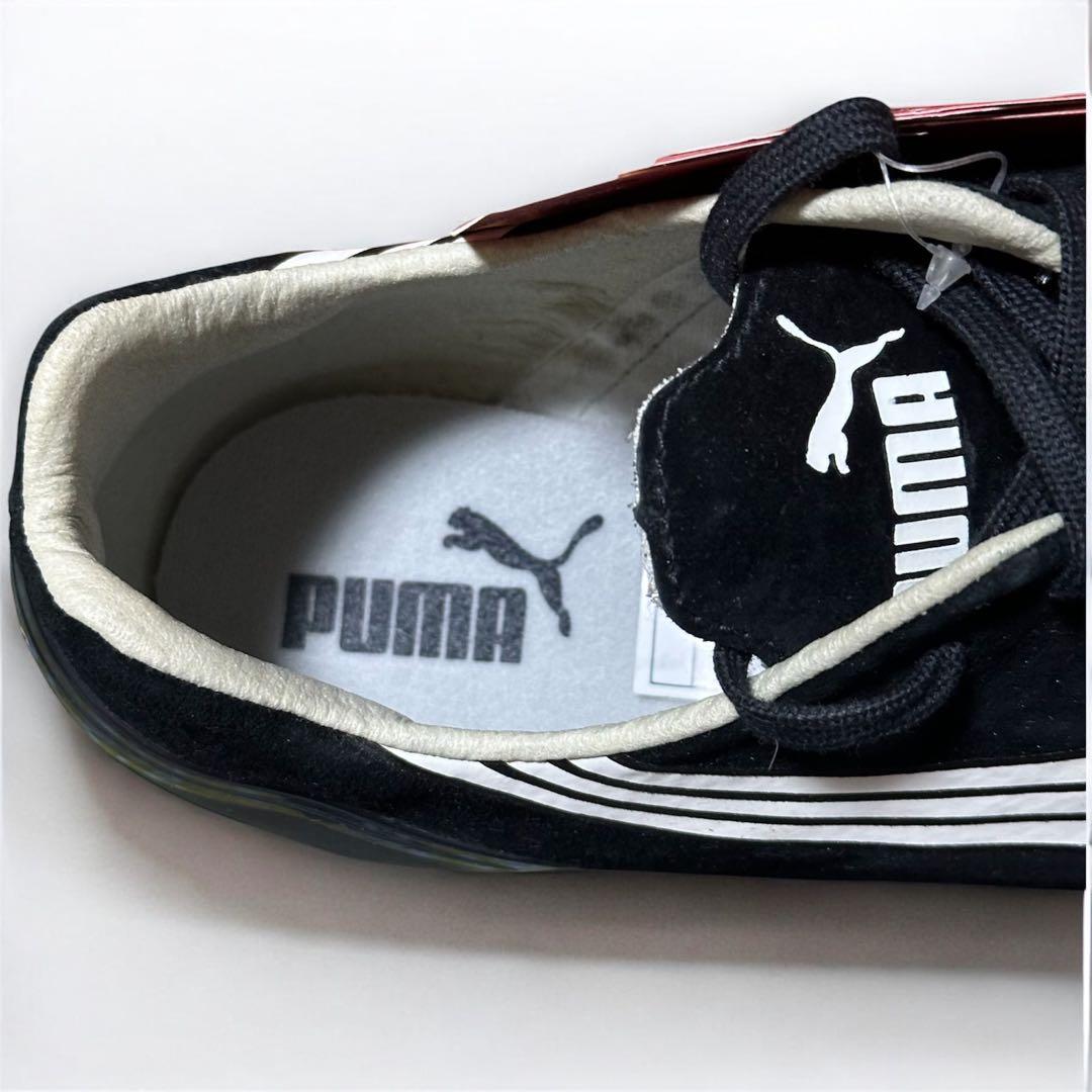 プーマ スエード陸上競技用スパイクシューズ 黒/白 29㎝