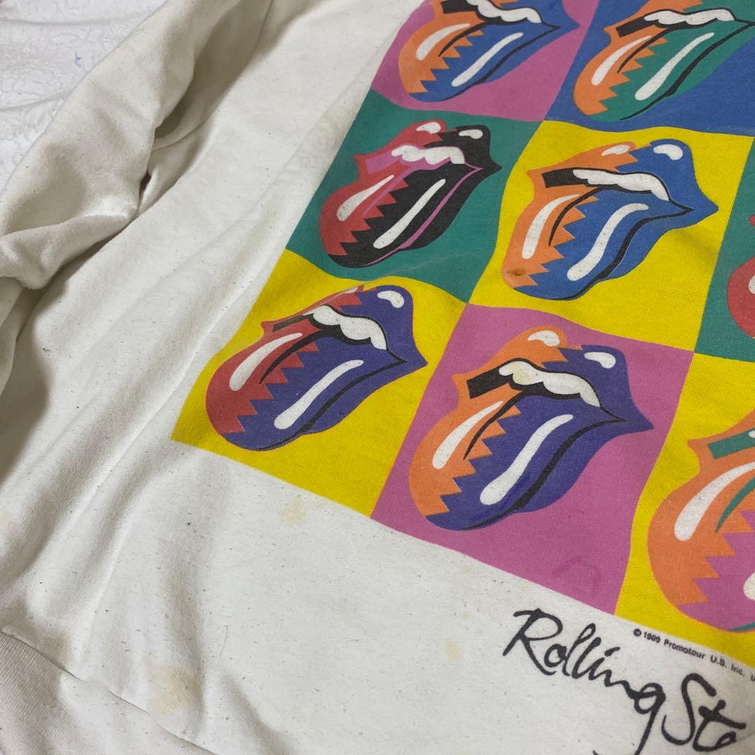 レア！　ローリングストーンズ　初来日記念　トレーナー　スエット　L らリメイクに