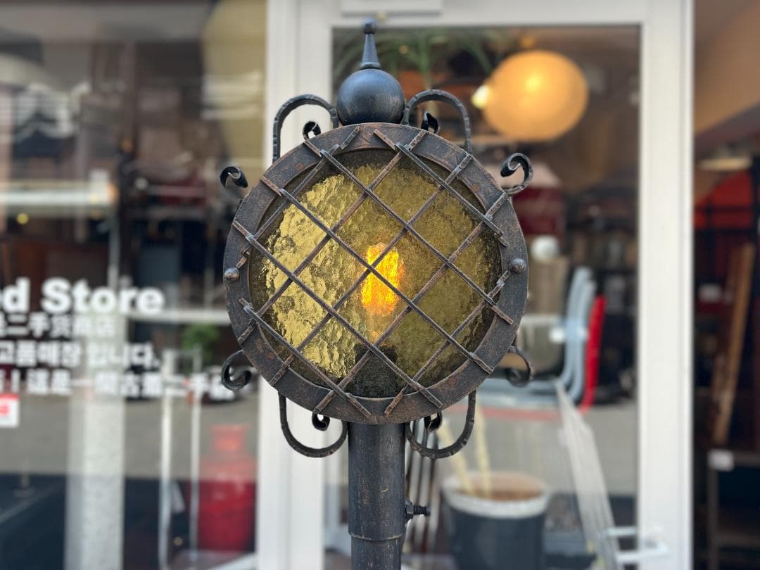 1点モノ☆アンティーク風／フロアランプ／街灯風／スチームパンク／ヴィンテージ風