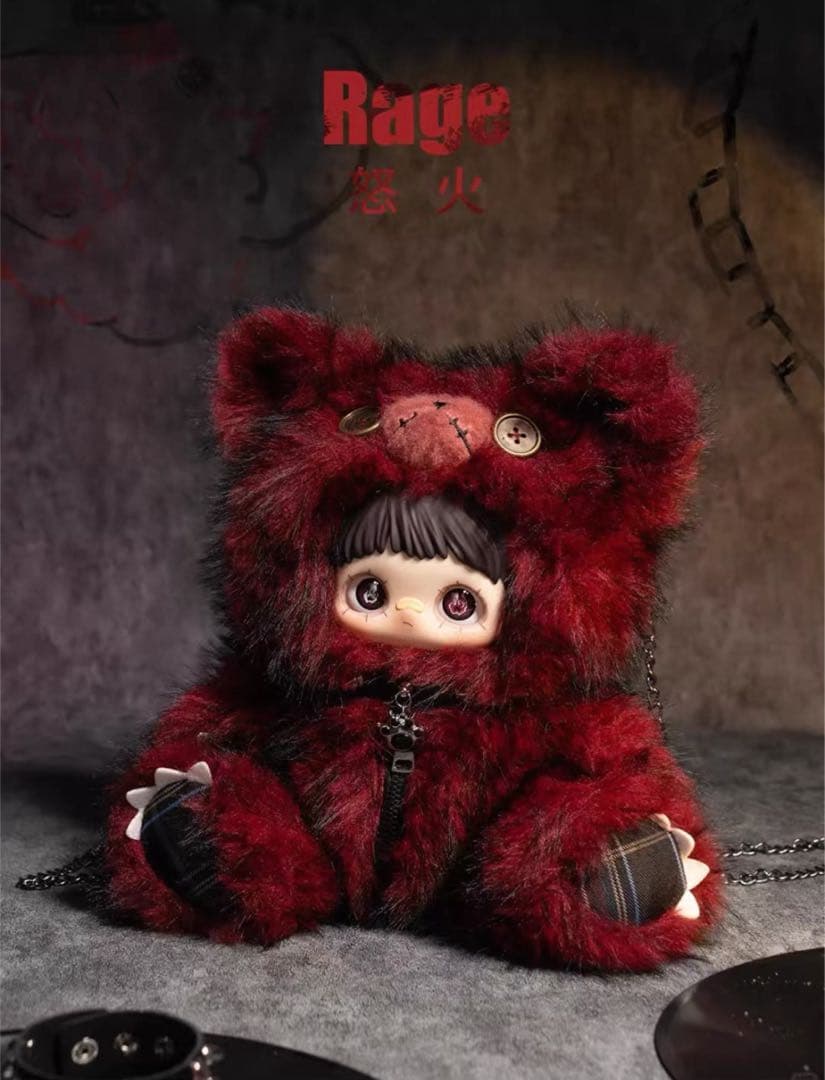 Maymei 反逆ぬいぐるみシリーズ 赤くま　ぬいぐるみリュック