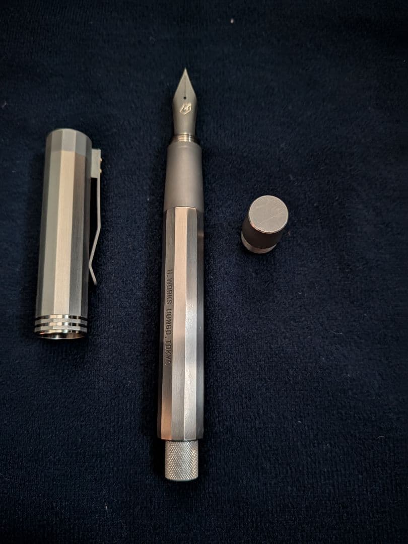 【こうぴ】　H. WORKS エイチワークス　チタン 万年筆