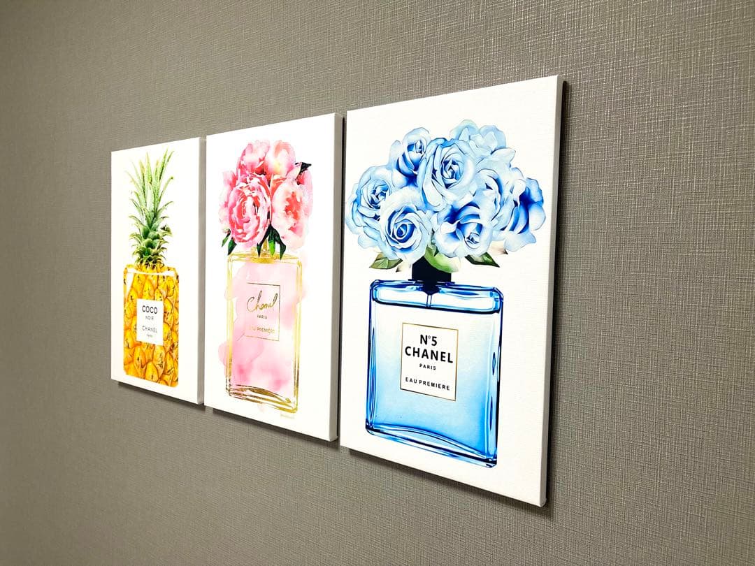 No.93木枠付きキャンバスアート　ブランドアートポスター　香水　chance