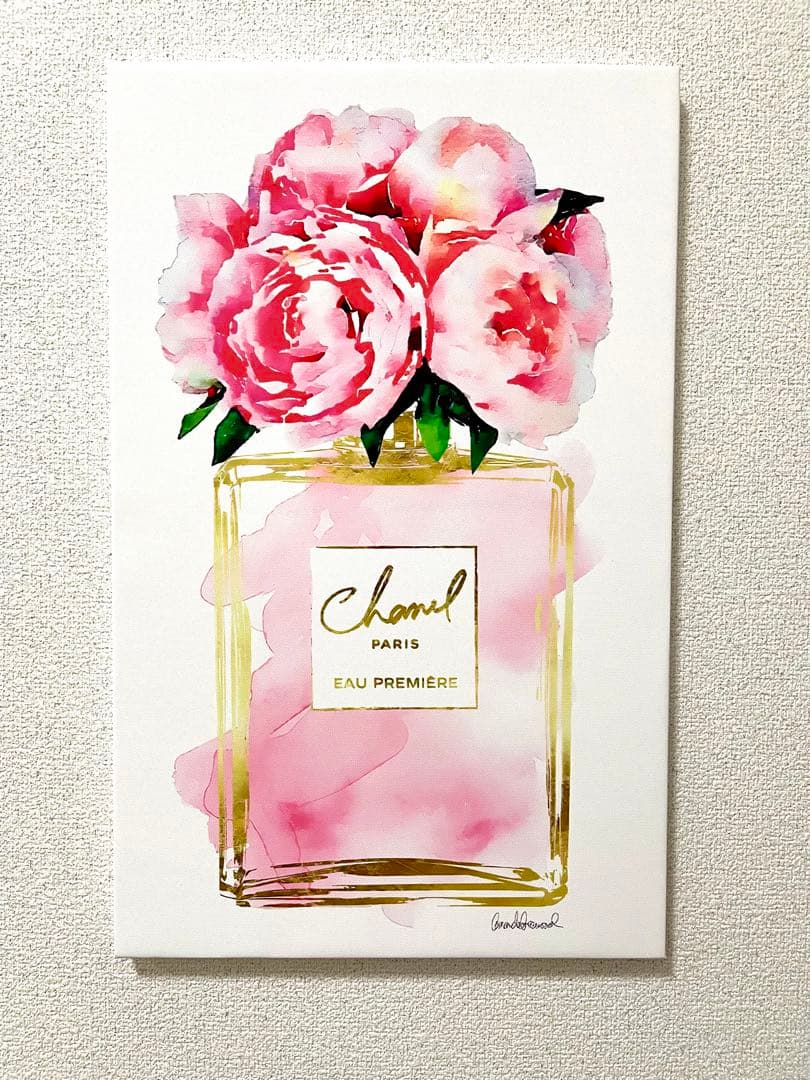 No.93木枠付きキャンバスアート　ブランドアートポスター　香水　chance