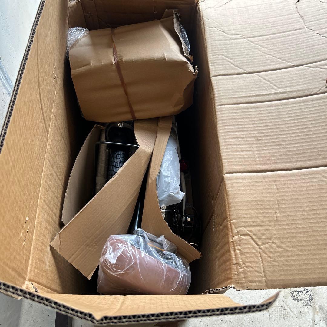 20インチTOMONAU 折りたたみ自転車 前カゴ付き、シマノ製品、新品未使用