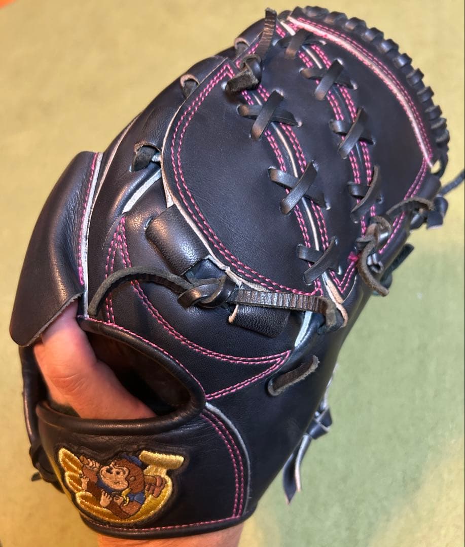 【極上・当たり個体】ごりら印 投手用グローブ ベースマン別注SKR型