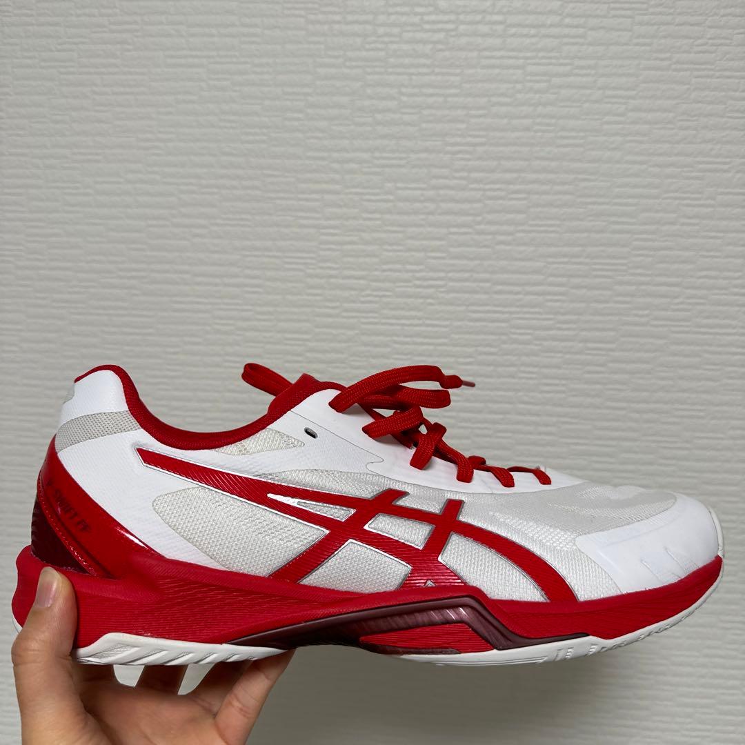 asics アシックス　バレーボールシューズ 赤/白