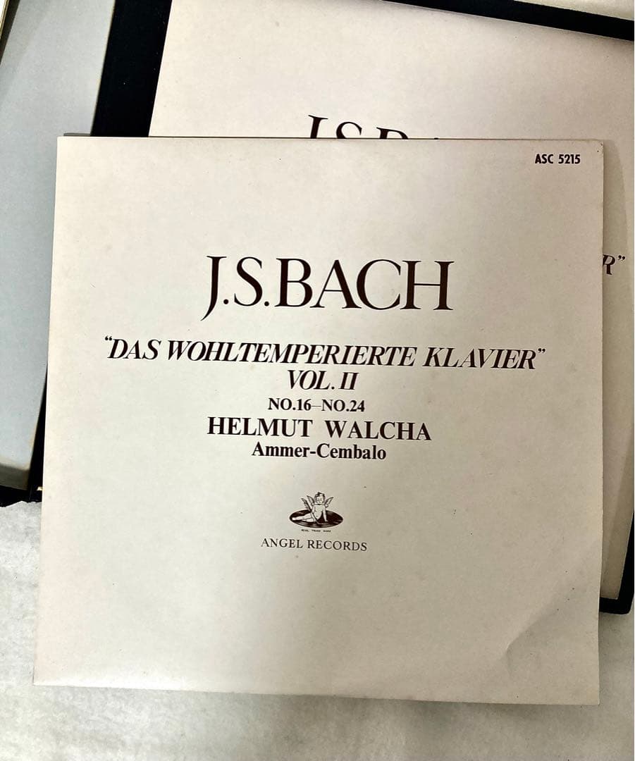 バッハ 平均律クラヴィーア全曲集 東芝 LP レコード 原音 1963年