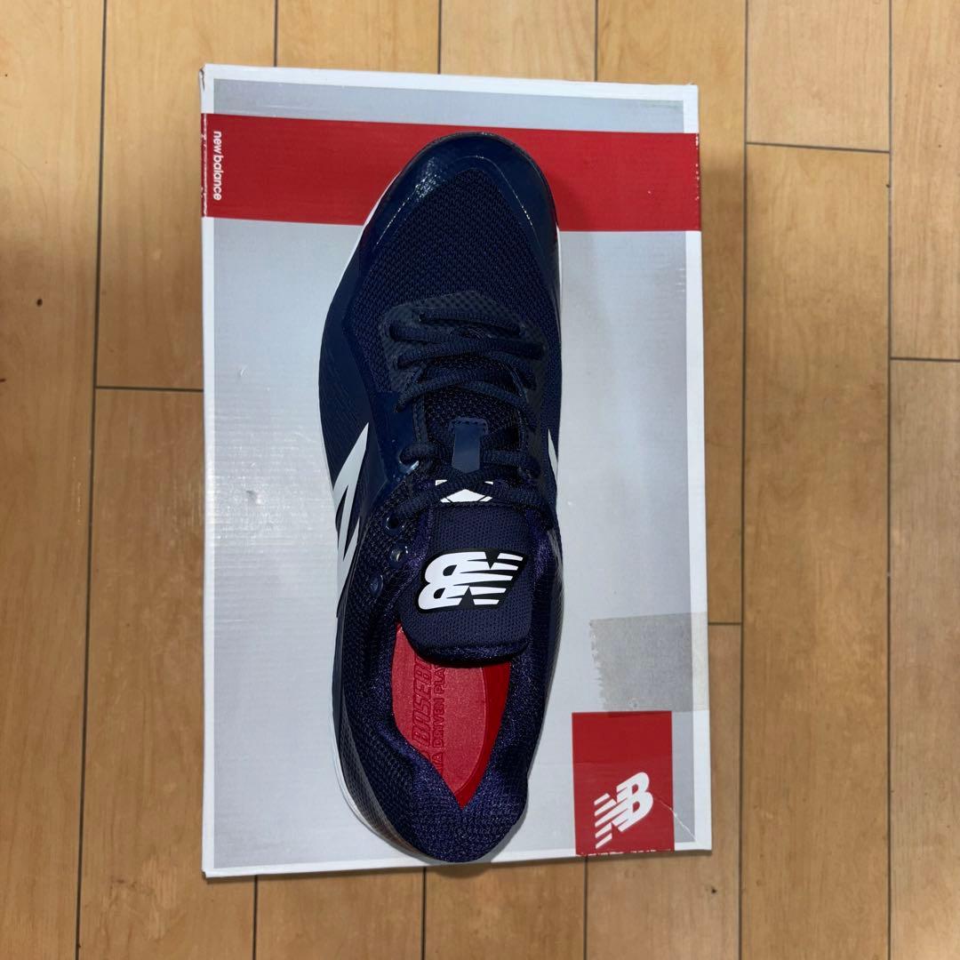新品未使用 ニューバランス 野球 スパイク 30cm new balance 紺