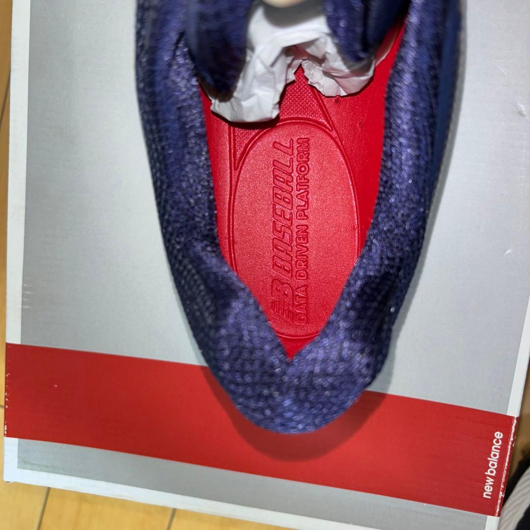 新品未使用 ニューバランス 野球 スパイク 30cm new balance 紺