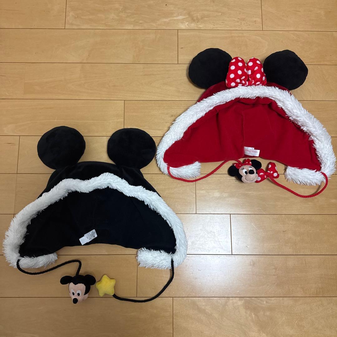 ミッキー　ミニー　クリスマス　ファンキャップ　セット　ペア　ディズニー