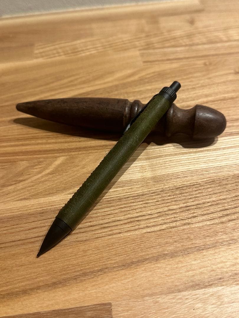 革軸シャーペン　プエブロレザー　加藤金属　KATO202