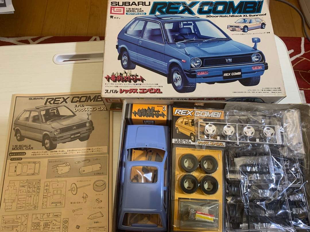 【未組み立て2個】SUBARU REX COMBI プラモデル レックス　現状品
