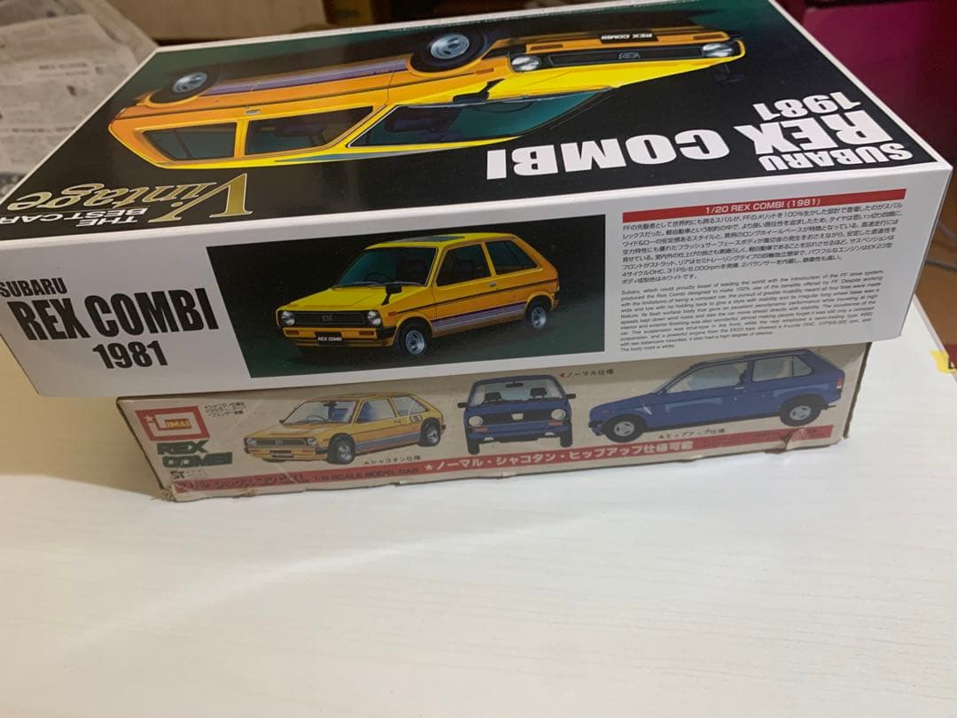 【未組み立て2個】SUBARU REX COMBI プラモデル レックス　現状品