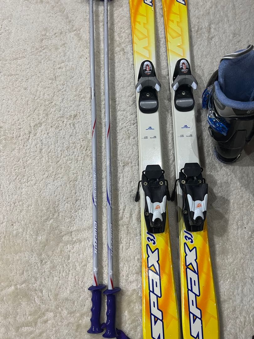 130cm スキー板 ストック ブーツ 3点セット　キッズ　男の子