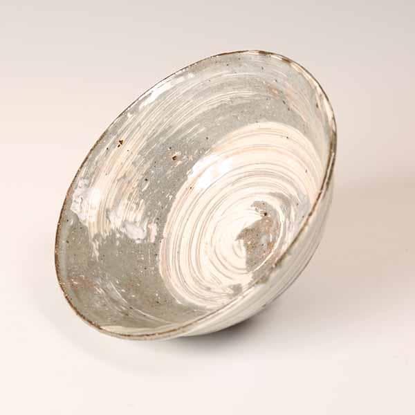 茶碗　祥雲　刷毛目平茶碗　久田宗匠書付　【茶道具・陶器】