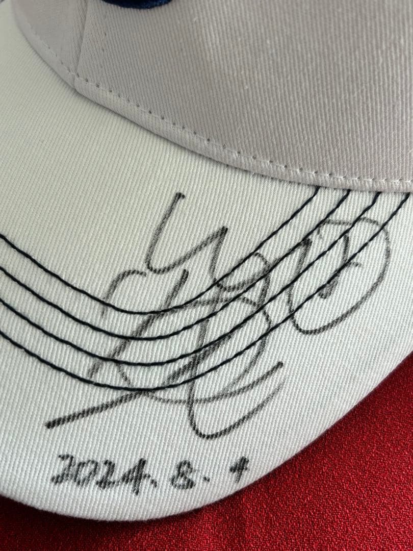 貴重　新品　ゴルフキャップ　竹田麗央（タケダ　リオ）優勝当日　直筆サイン入り