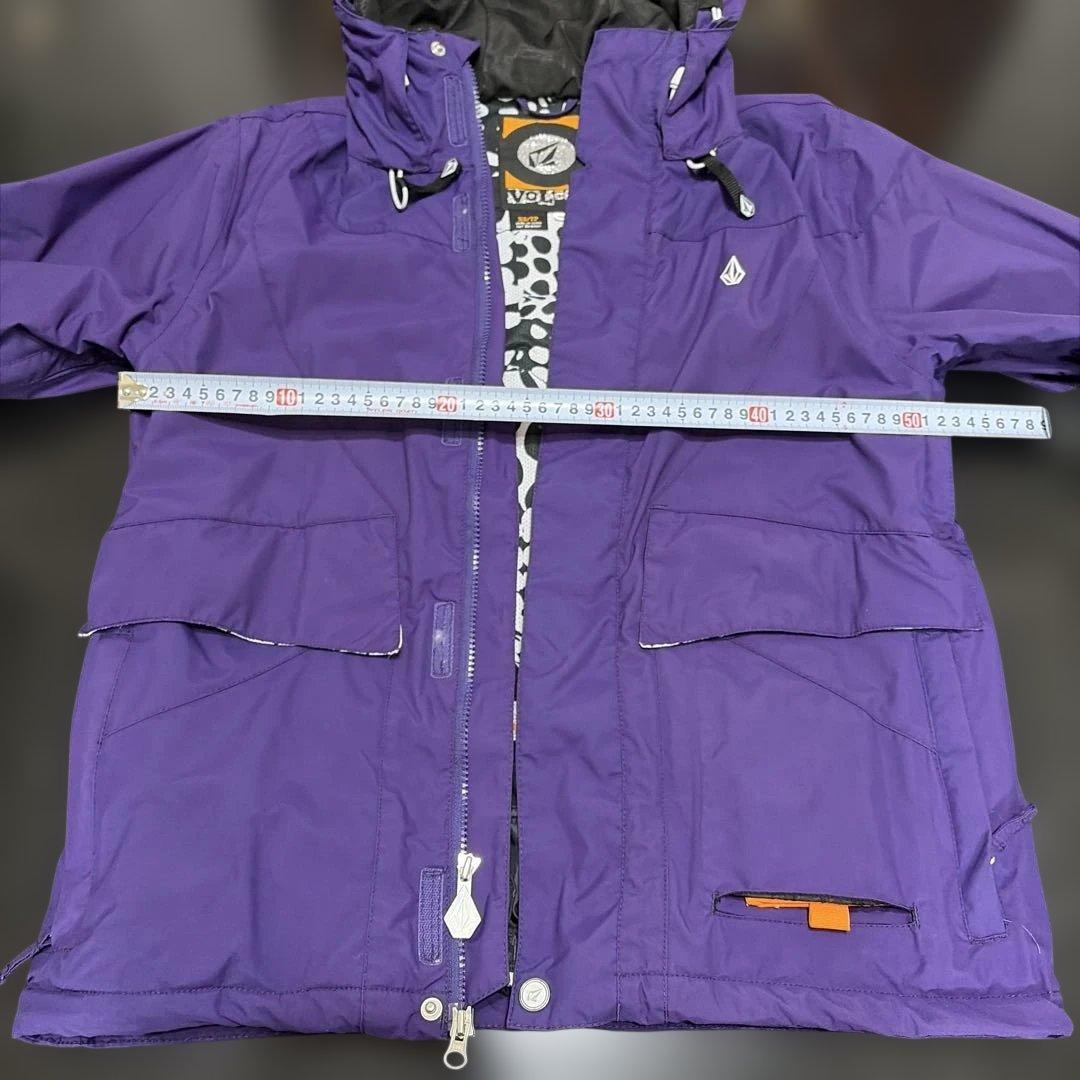 ボルコム スノーボードウェア上下セット M相当 10k Nimbus 紫×総柄