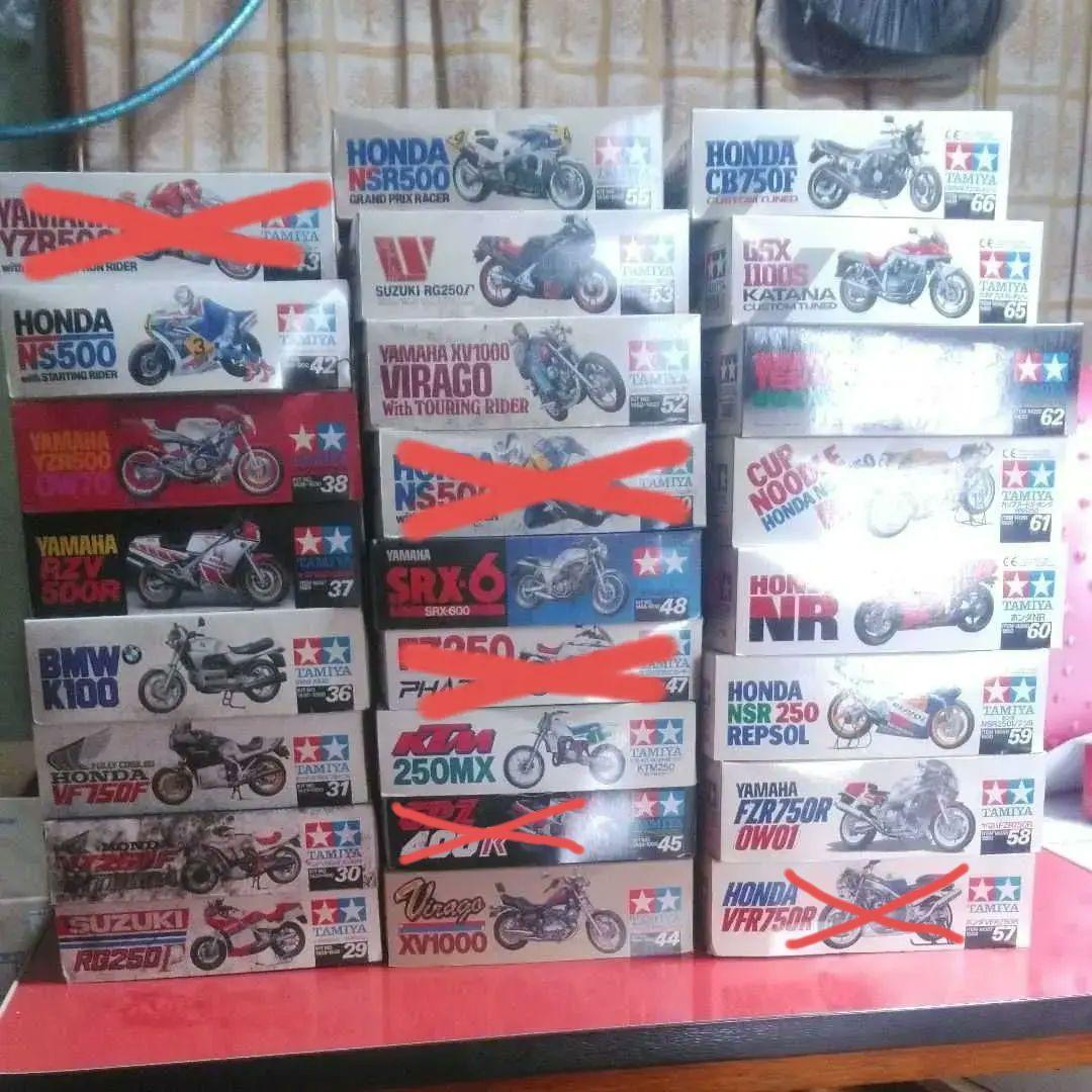 タミヤ1/12オートバイシリーズ22台セット　ジャンク