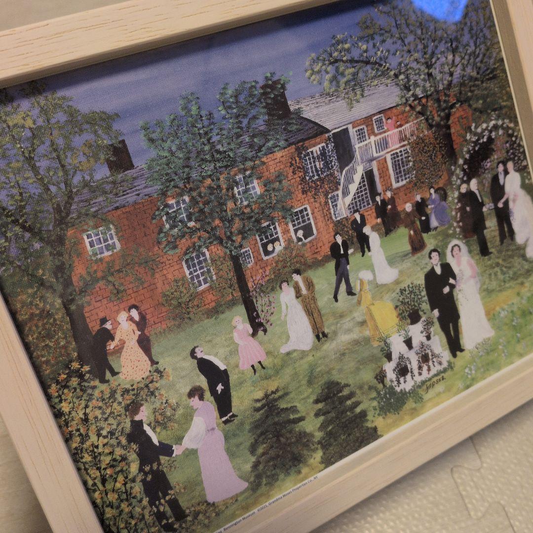 グランマ・モーゼス 田舎の結婚式 フレーム付き