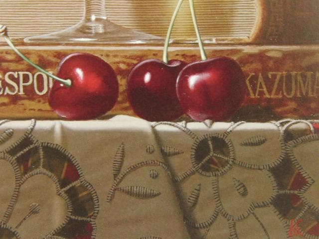 小澤一正、日常の静物-胡蝶蘭-、希少な画集より、新品高級額・額装付